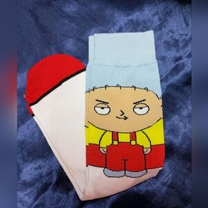 Family Guy Stewie Animated Cartoon Adult Socks